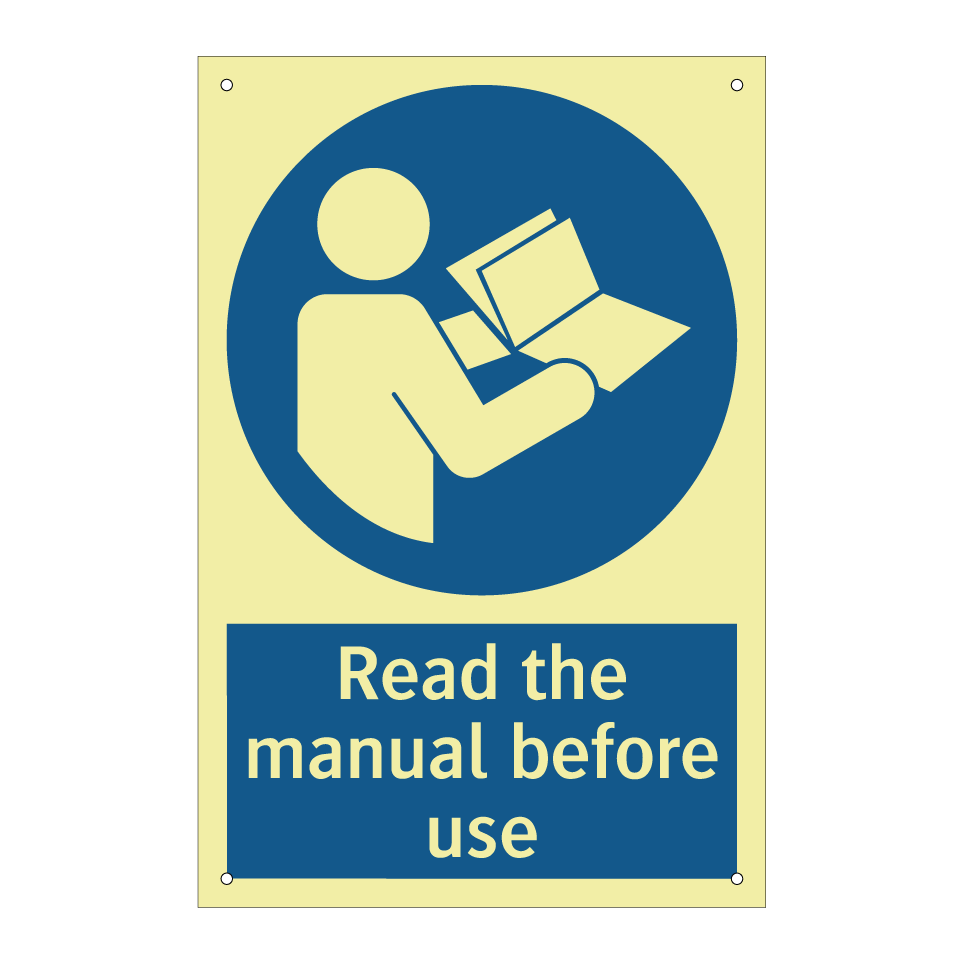 Read the manual before use