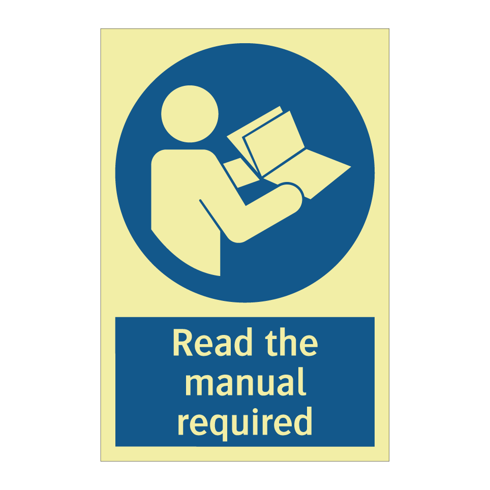 Read the manual required