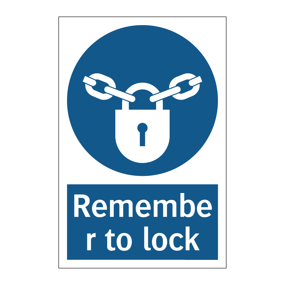 Remember to lock