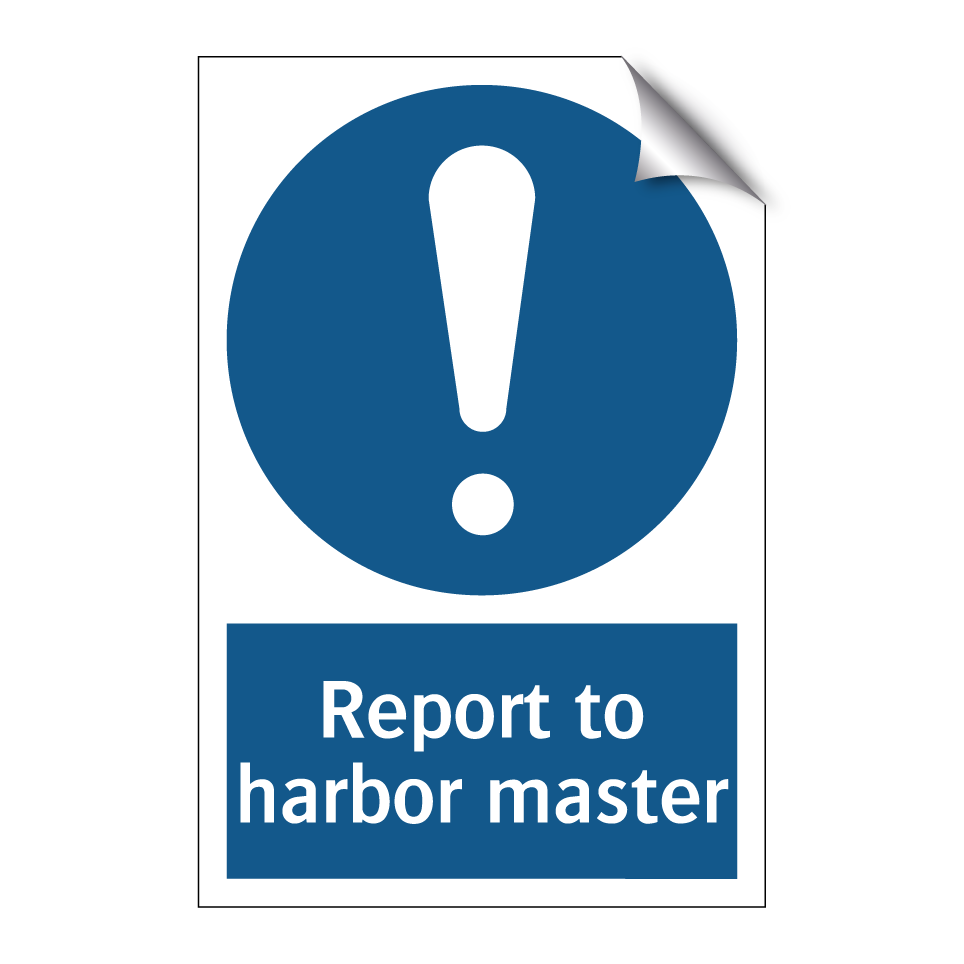Report to harbor master
