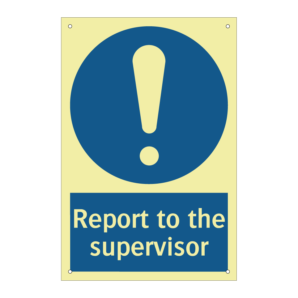 Report to the supervisor