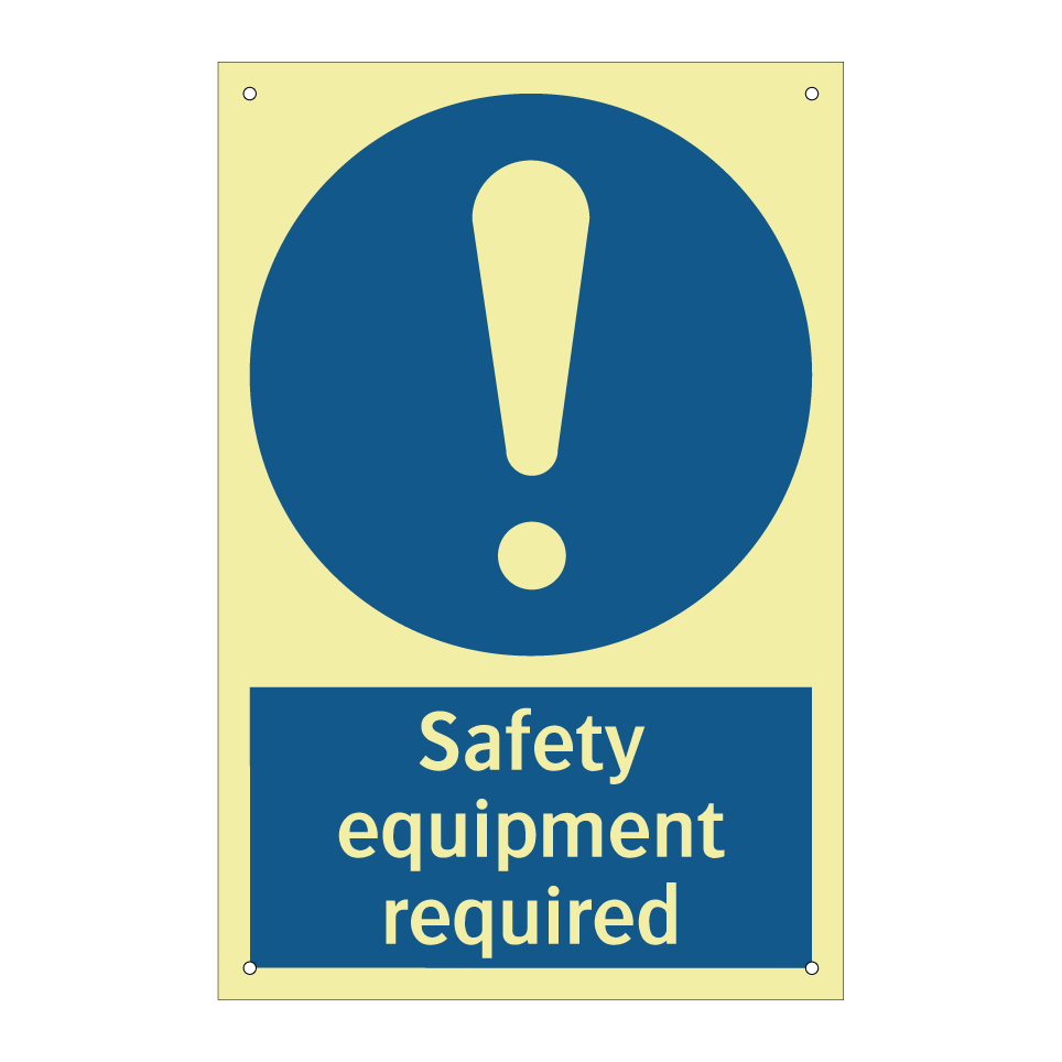 Safety equipment required