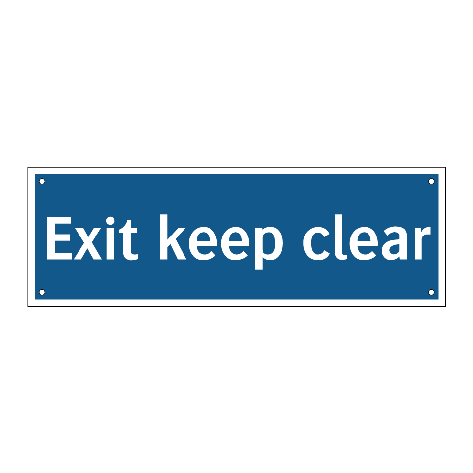 Exit keep clear