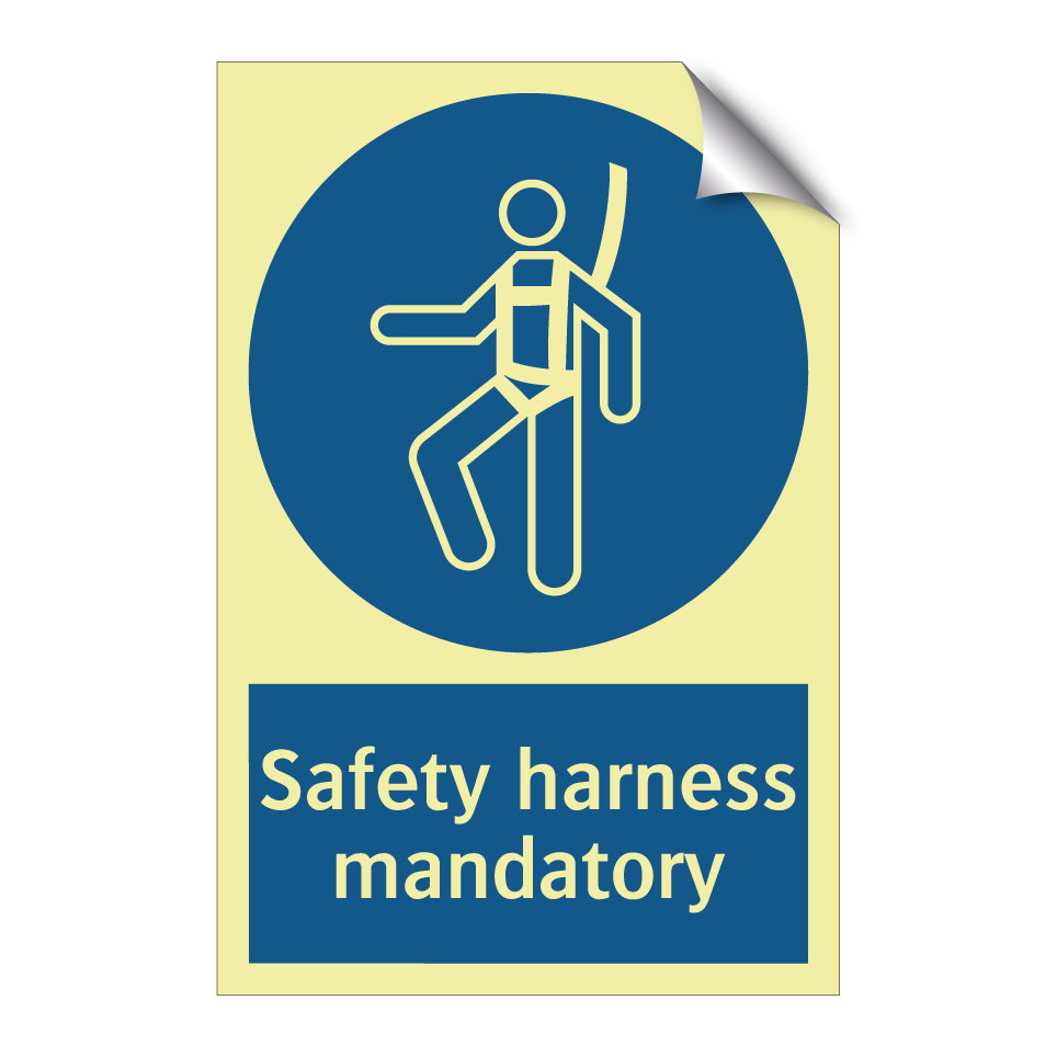 Safety harness mandatory