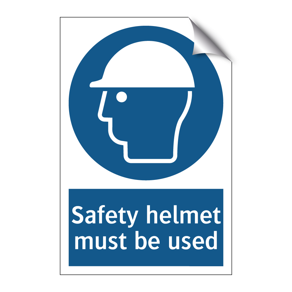 Safety helmet must be used