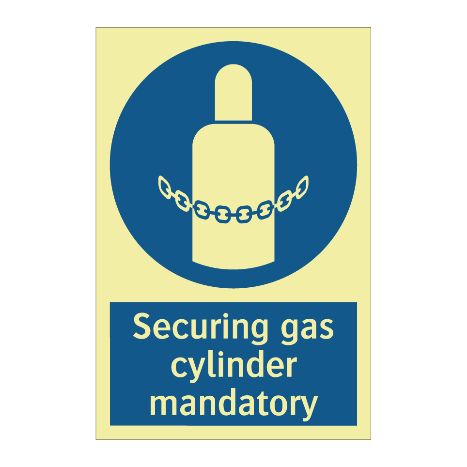 Securing gas cylinder mandatory