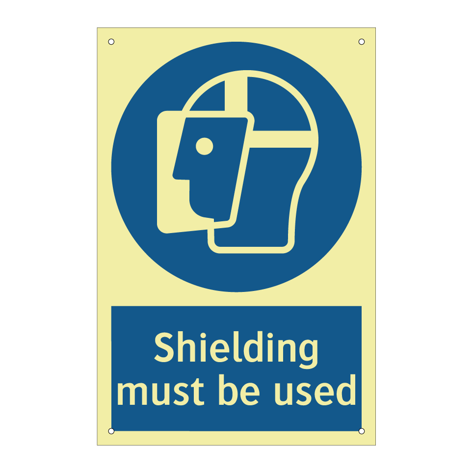 Shielding must be used