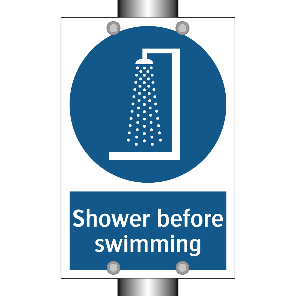 Shower before swimming