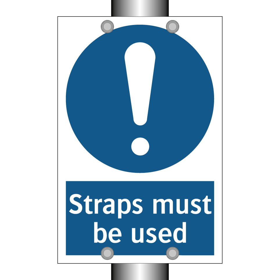 Straps must be used
