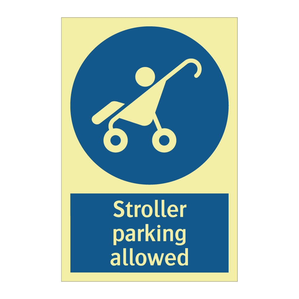 Stroller parking allowed