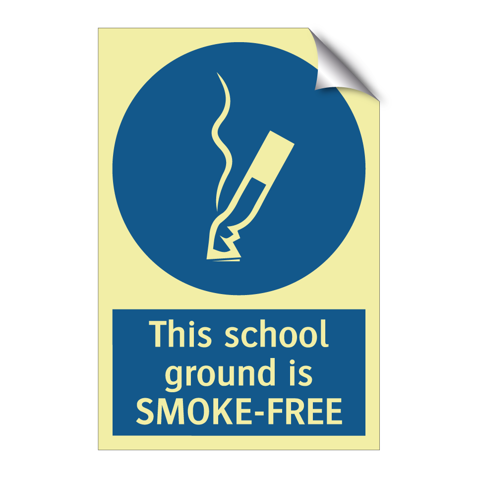 This school ground is SMOKE-FREE