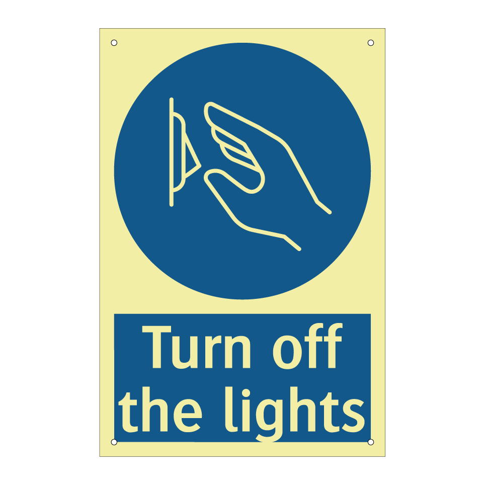 Turn off the lights