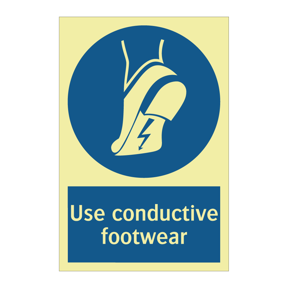 Use conductive footwear
