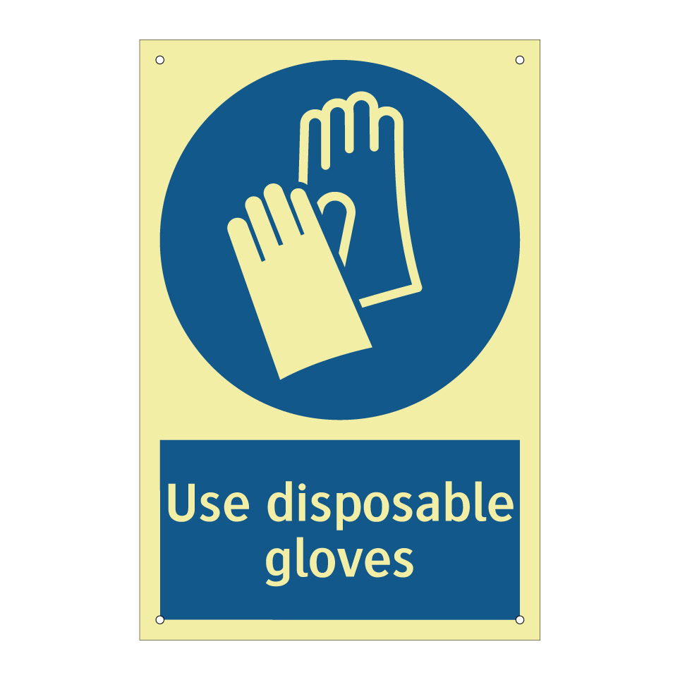 Use disposable gloves