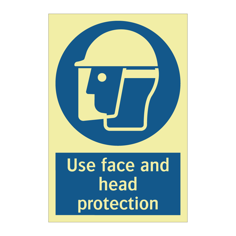 Use face and head protection