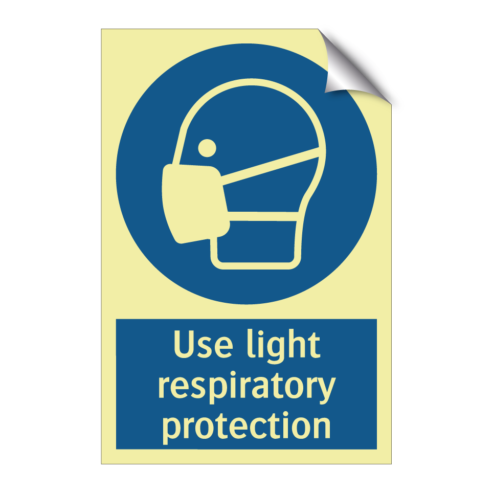 Use light respiratory protection