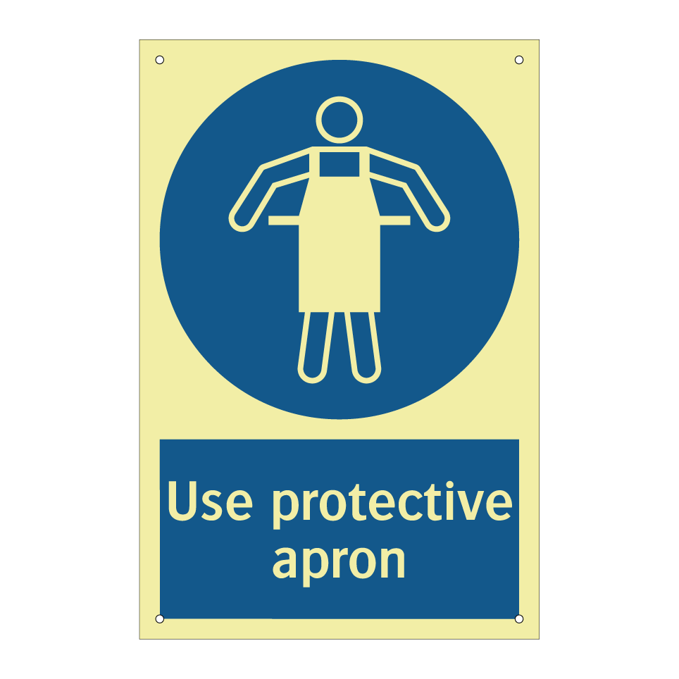 Use protective apron