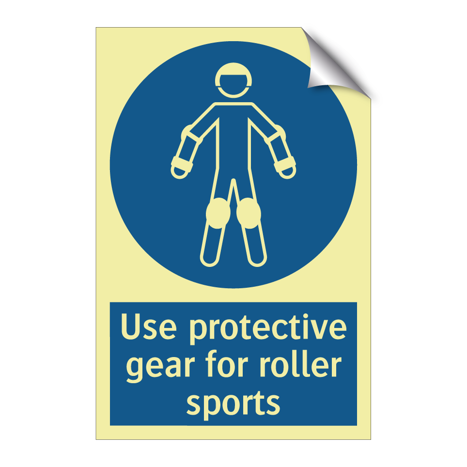 Use protective gear for roller sports