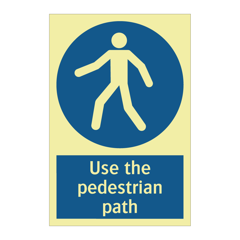 Use the pedestrian path