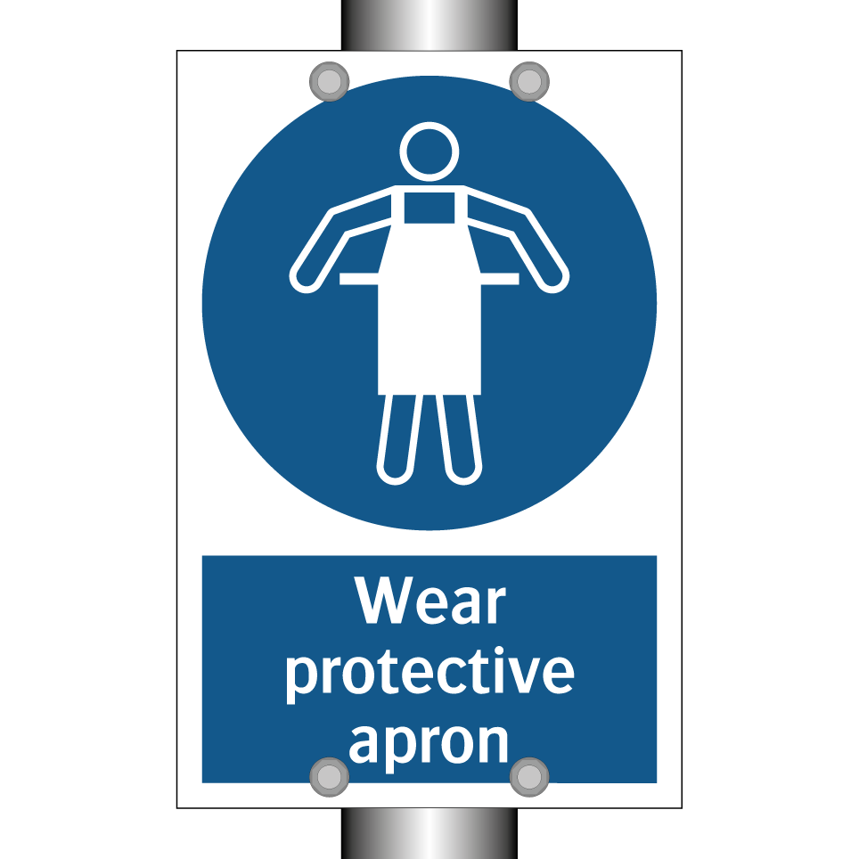 Wear protective apron