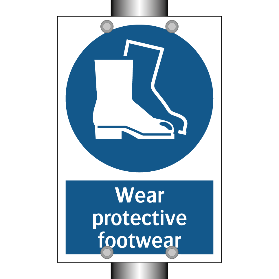 Wear protective footwear