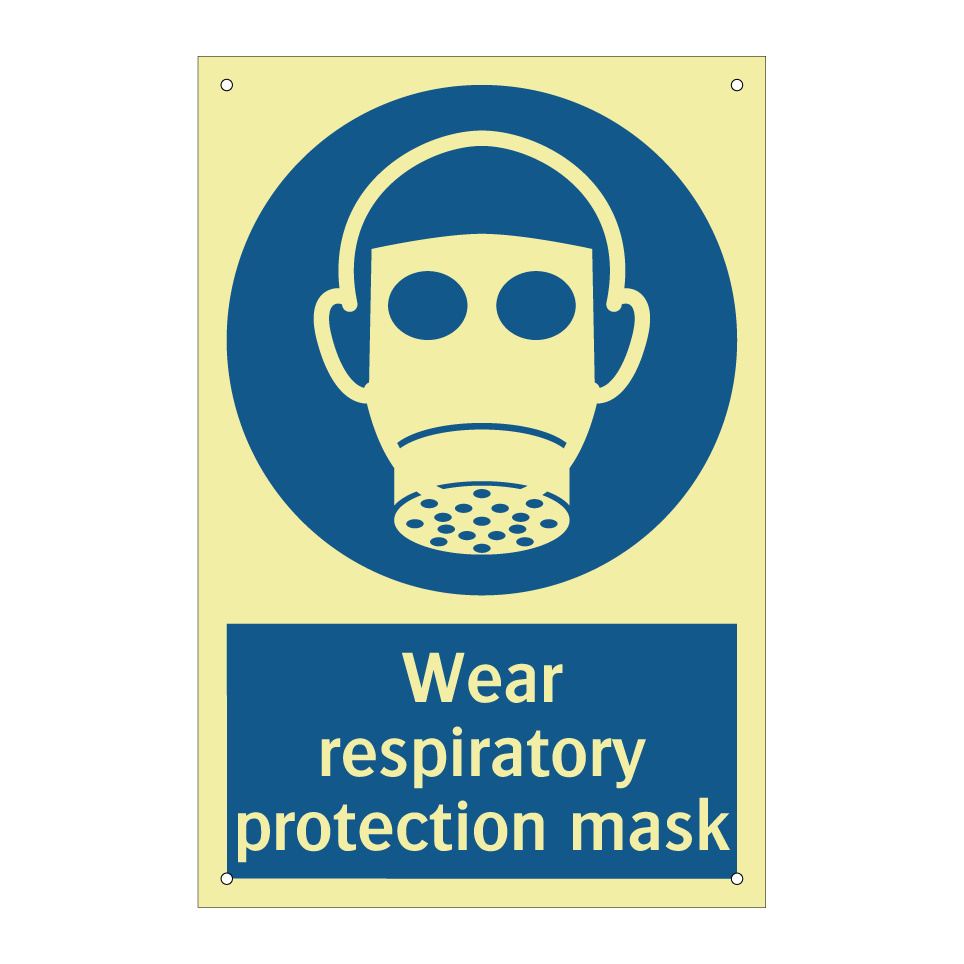 Wear respiratory protection mask