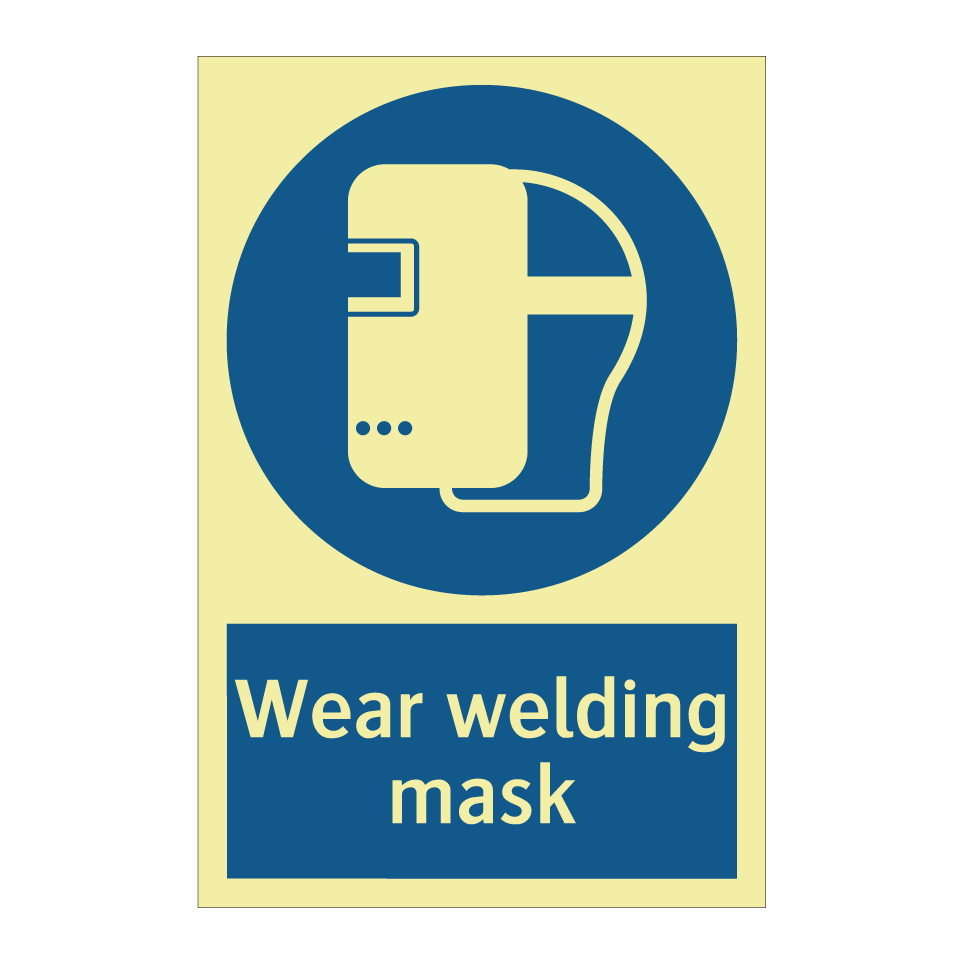 Wear welding mask