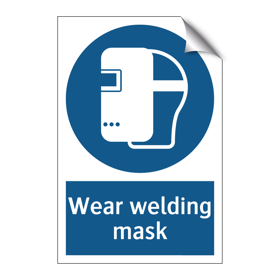 Wear welding mask