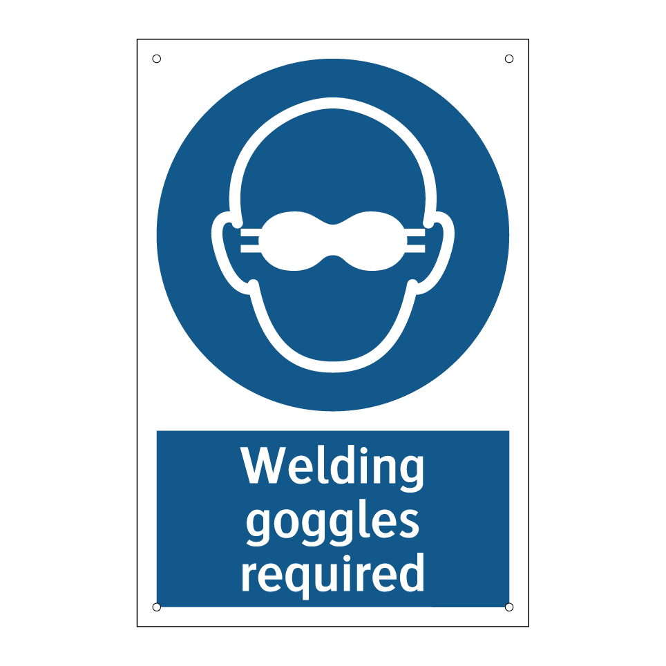Welding goggles required