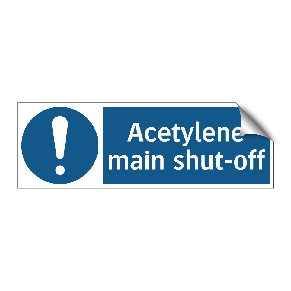 Acetylene main shut-off
