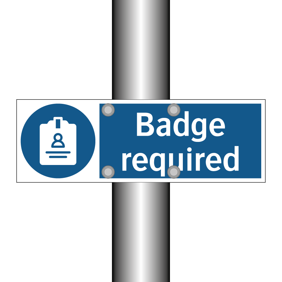 Badge required