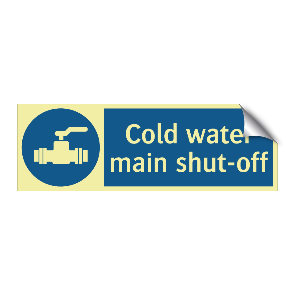 Cold water main shut-off