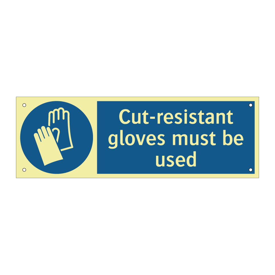 Cut-resistant gloves must be used