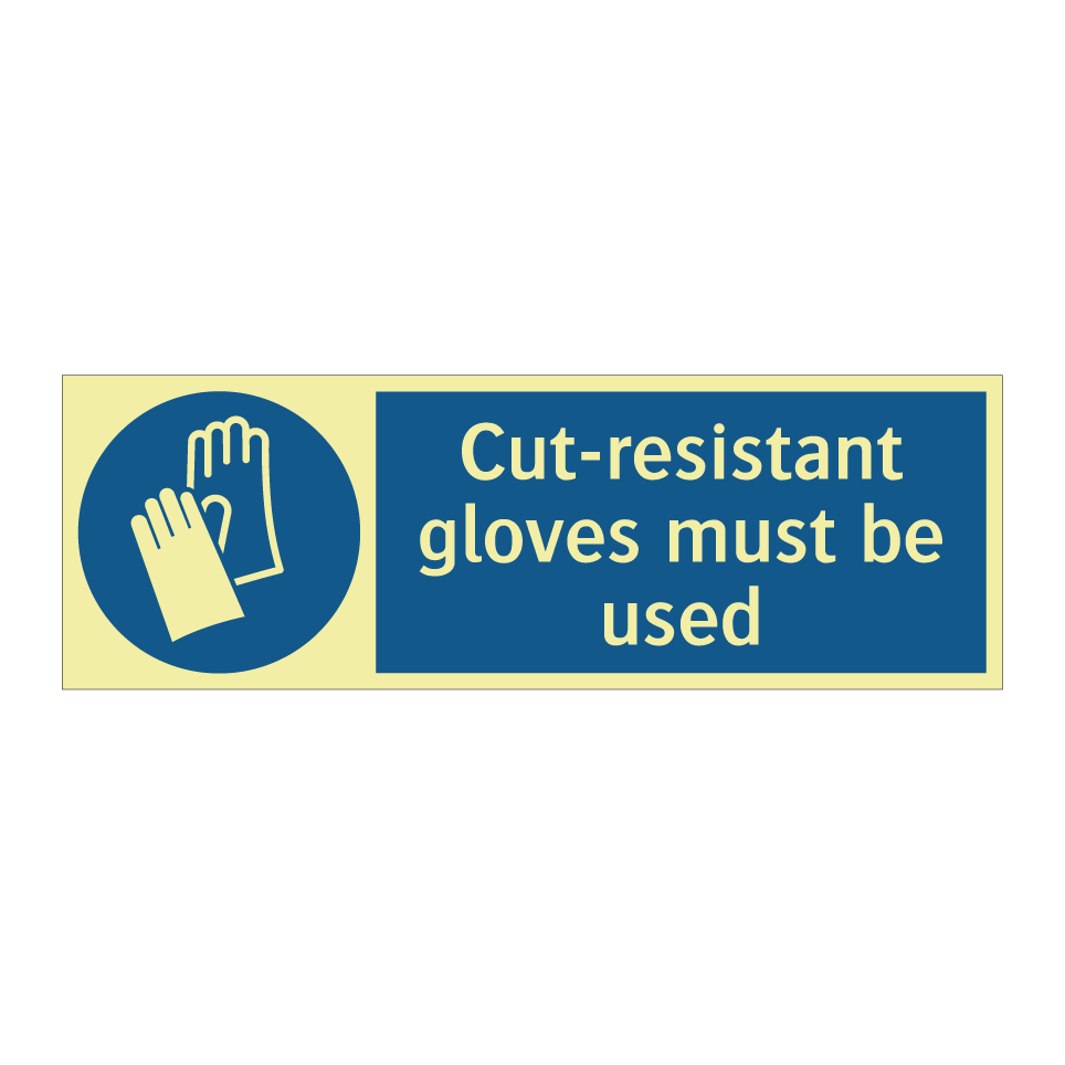 Cut-resistant gloves must be used