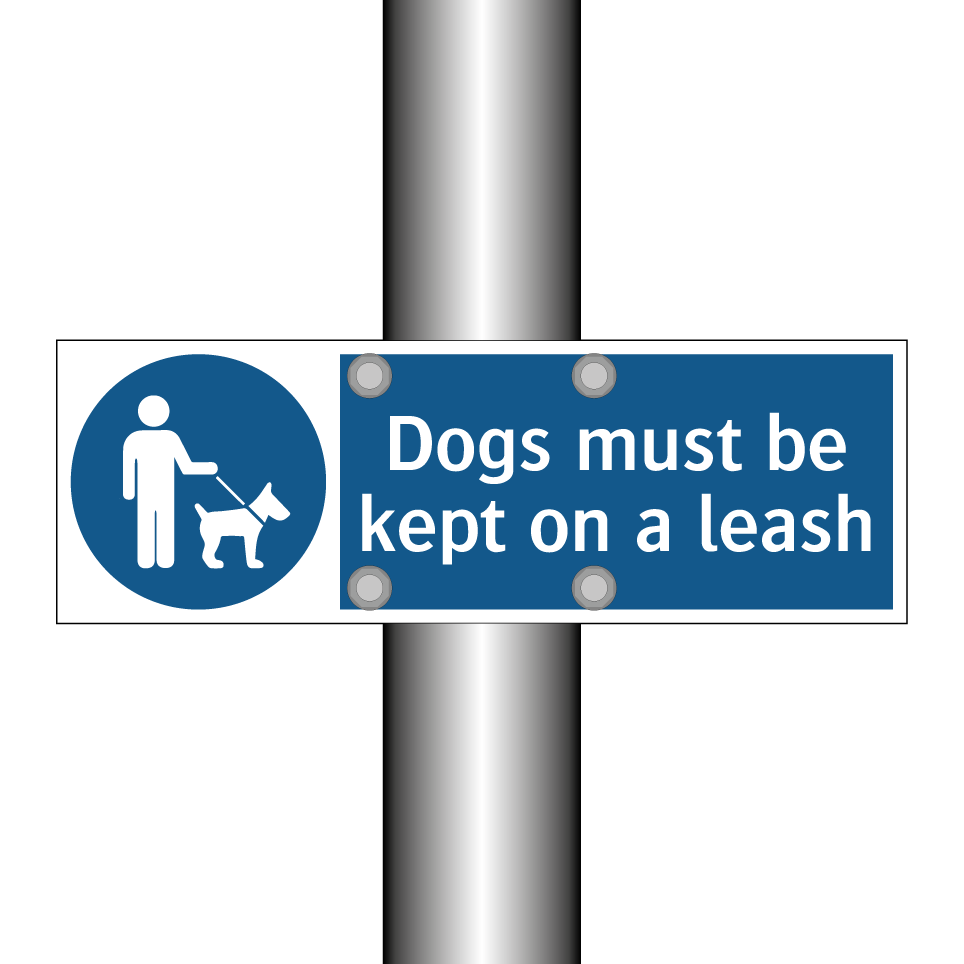 Dogs must be kept on a leash