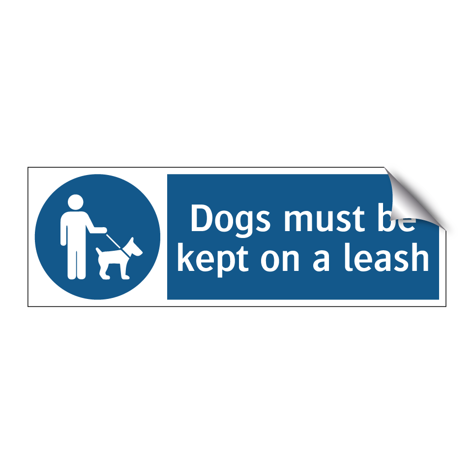 Dogs must be kept on a leash