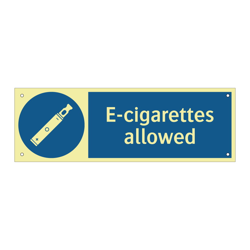 E-cigarettes allowed