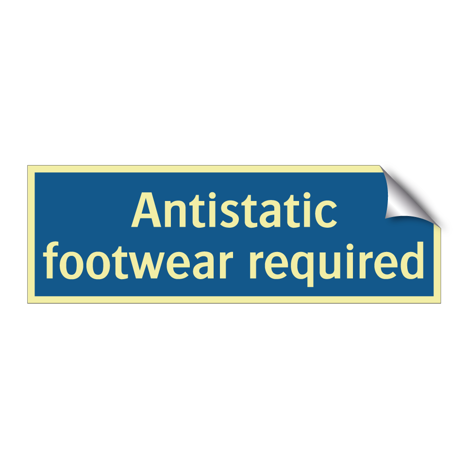 Antistatic footwear required