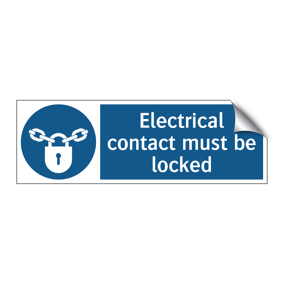 Electrical contact must be locked
