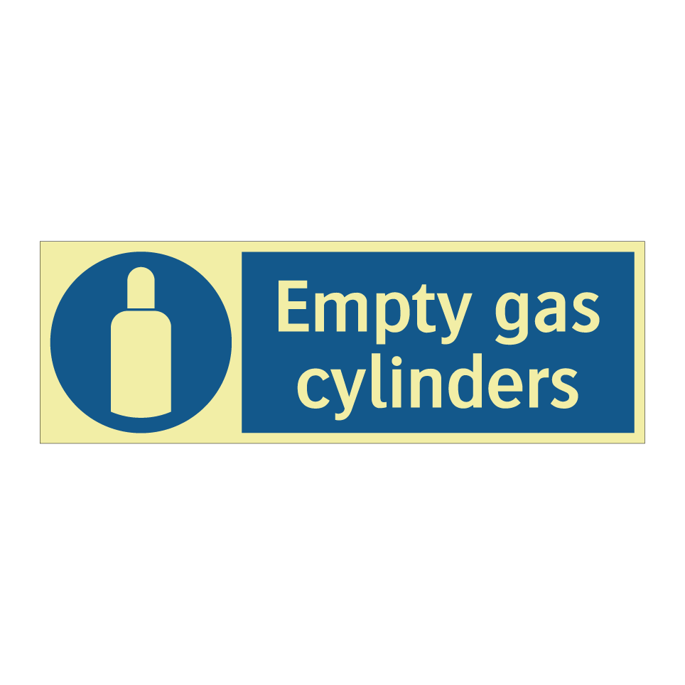 Empty gas cylinders