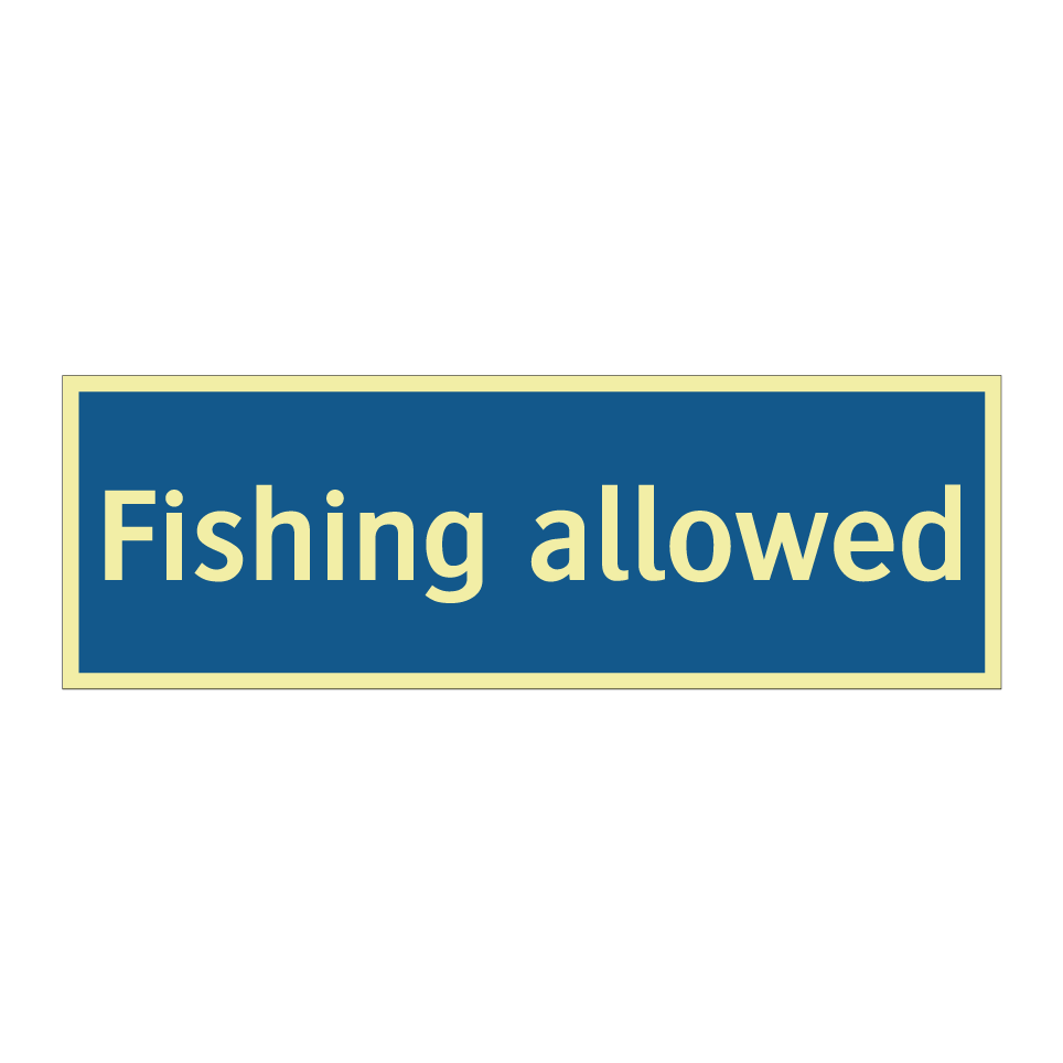 Fishing allowed