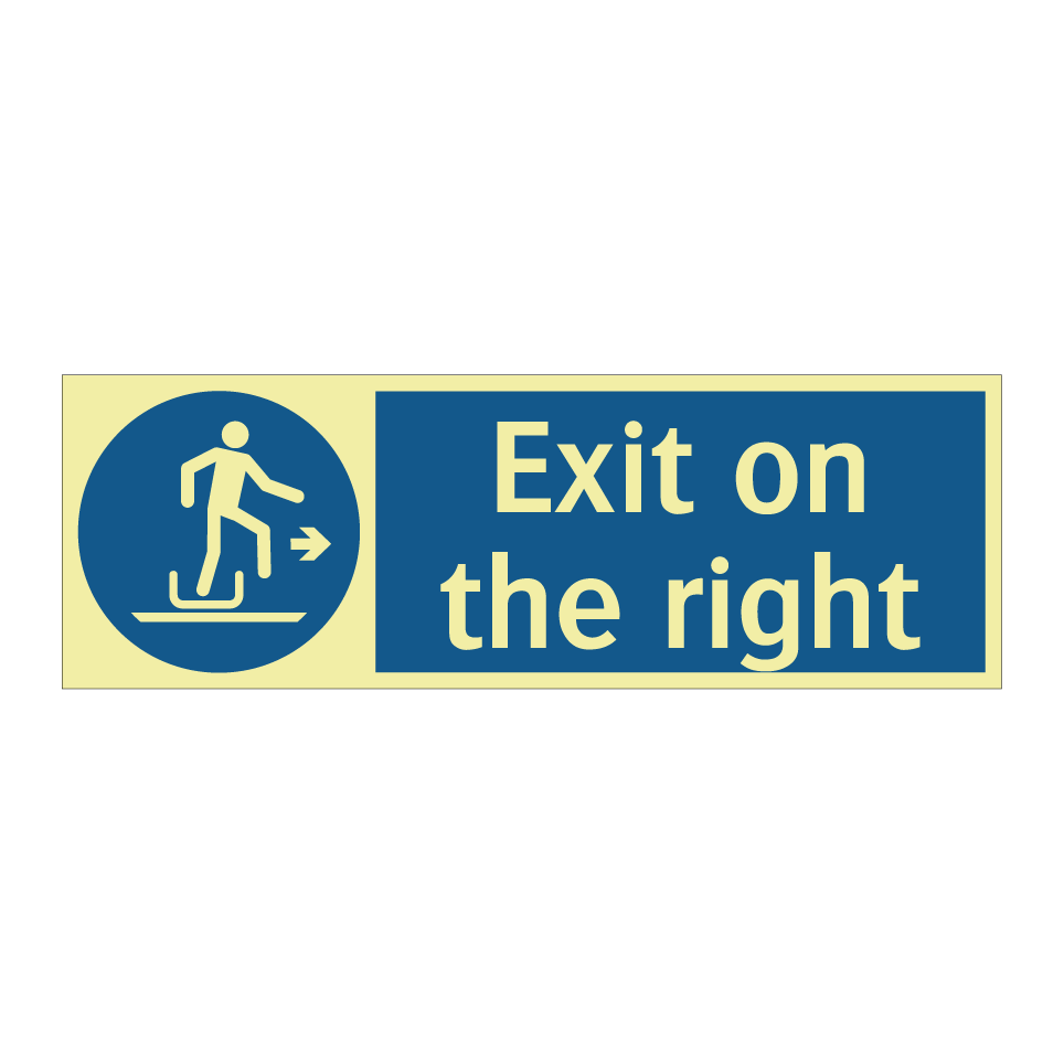 Exit on the right