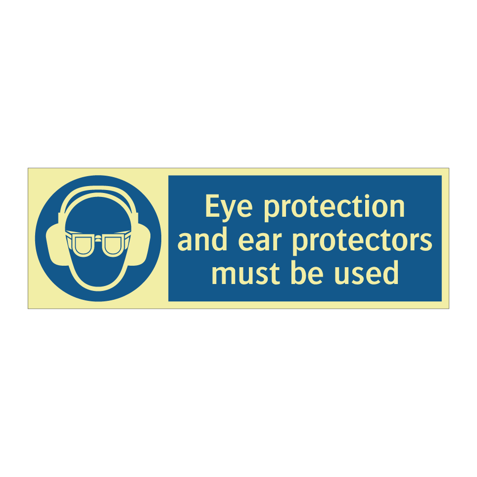 Eye protection and ear protectors must be used