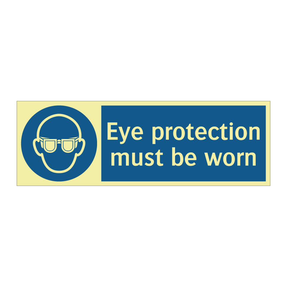 Eye protection must be worn