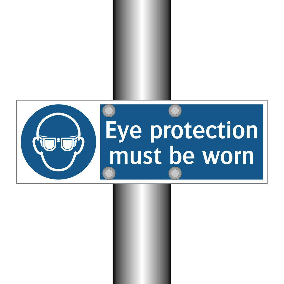 Eye protection must be worn