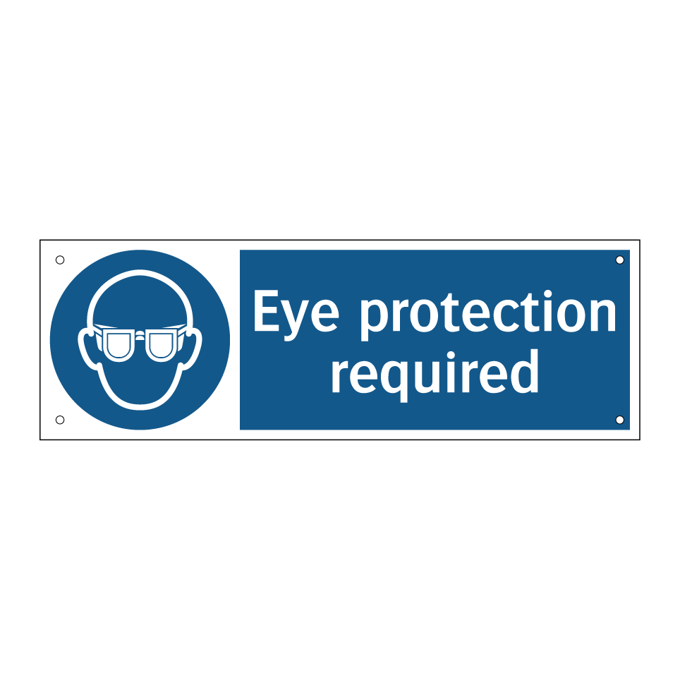 Eye protection required