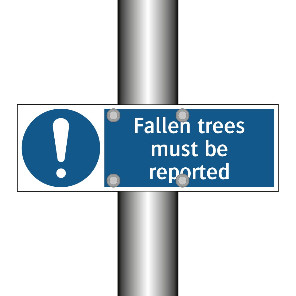 Fallen trees must be reported