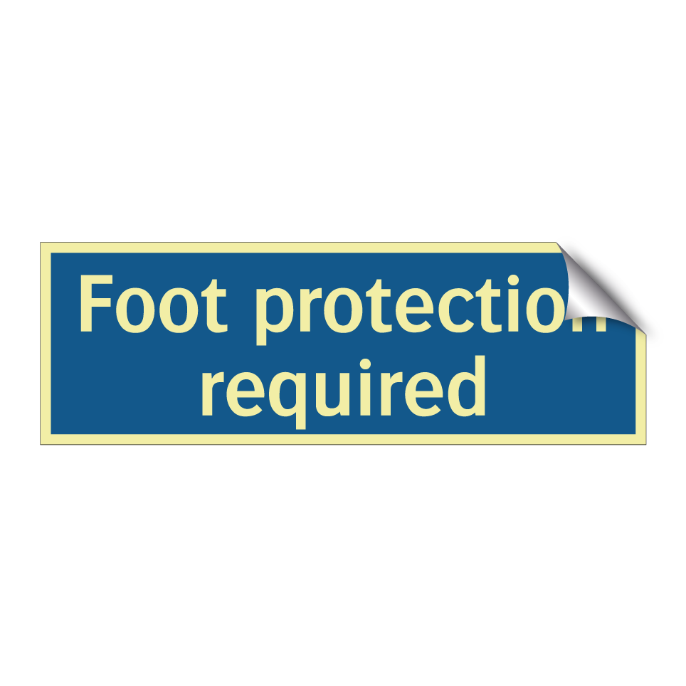 Foot protection required