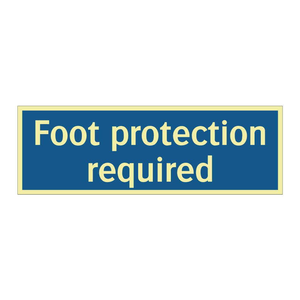 Foot protection required