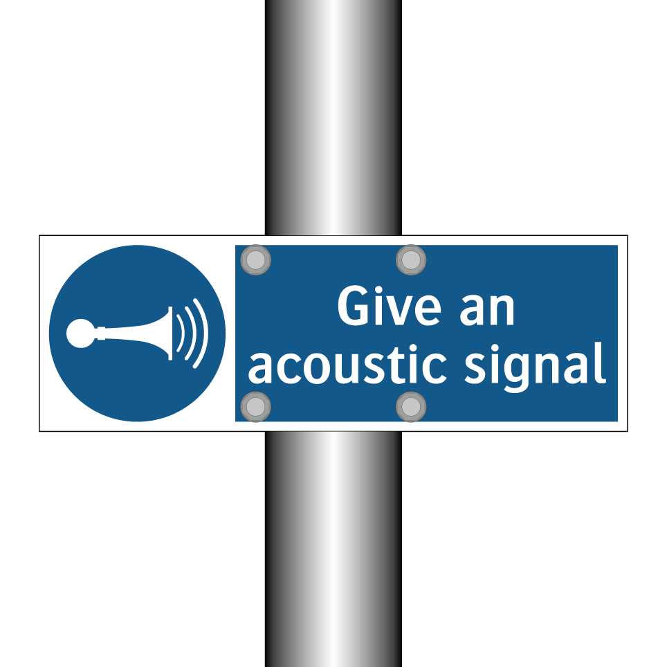 Give an acoustic signal